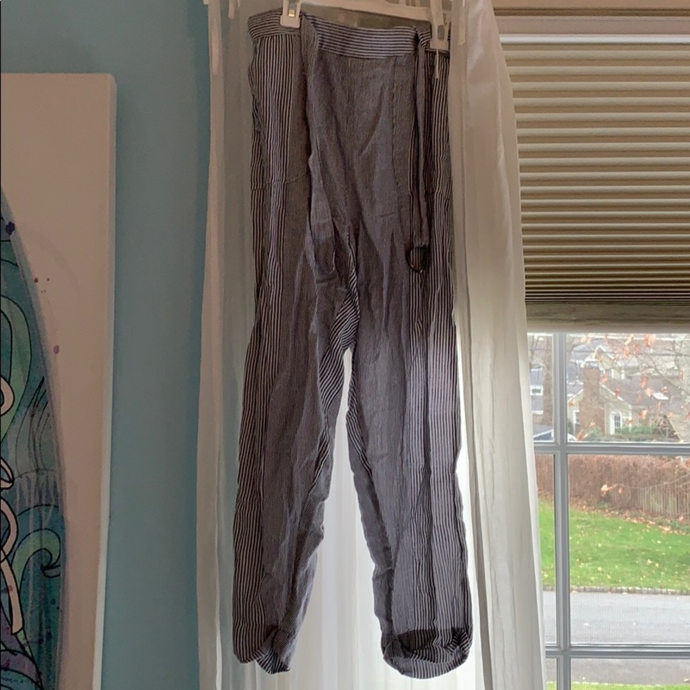 Striped yoga flare pants